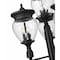 Z-Lite Davina 4 Light Outdoor Post Mounted Fixture, 34.5in. W x 130.75in. H, Black 5016PHBR-4-564P-BK - alternate 2